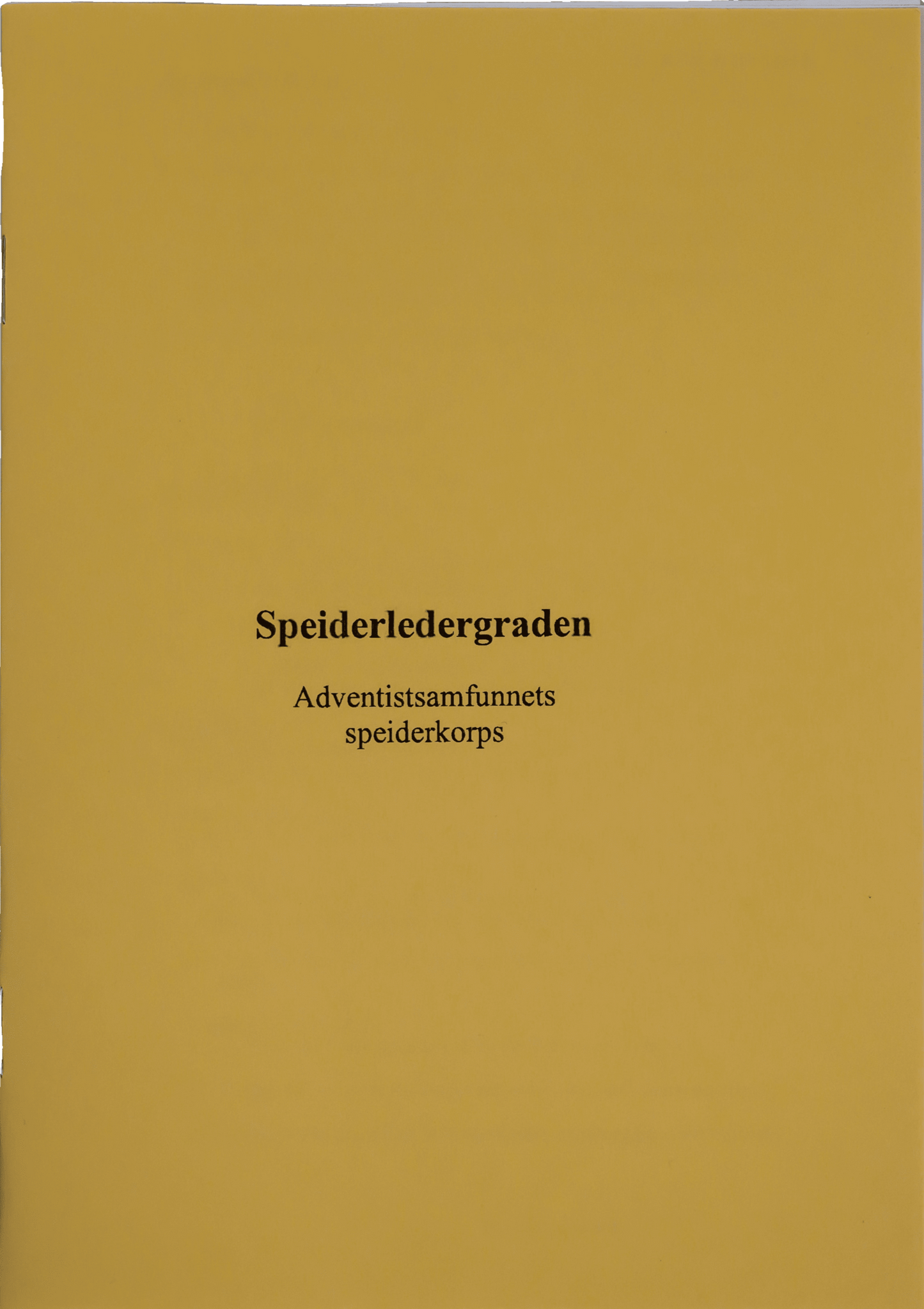 Arbeidsbok Speiderledergraden